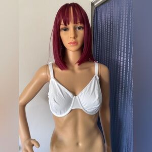 M&S 38D Full Cup Underwire Bra White Non Padded Cotton NWT